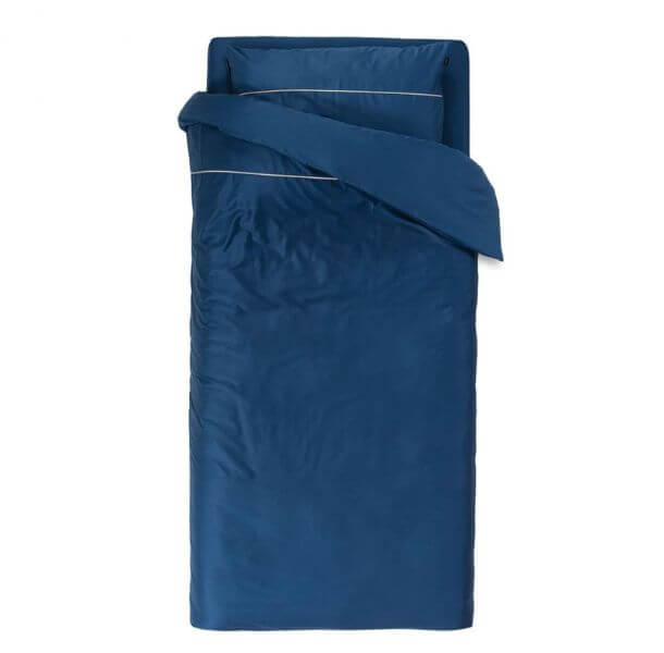 posteljnina odeja basic modra