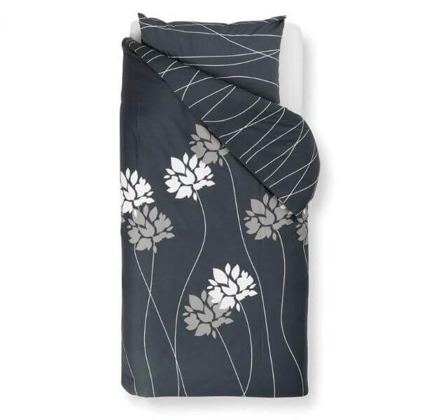 antracit posteljnina Odeja Anikka