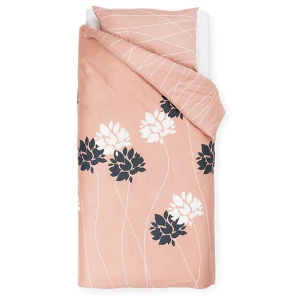 Posteljnina Odeja Anikka puder roza barva