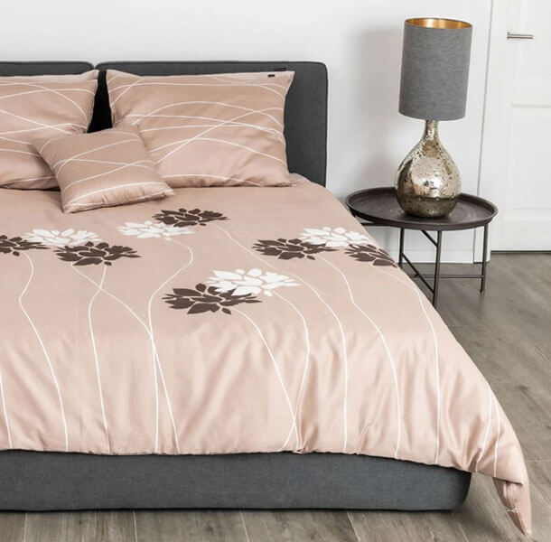 posteljnina Odeja Anikka svetlo rjava