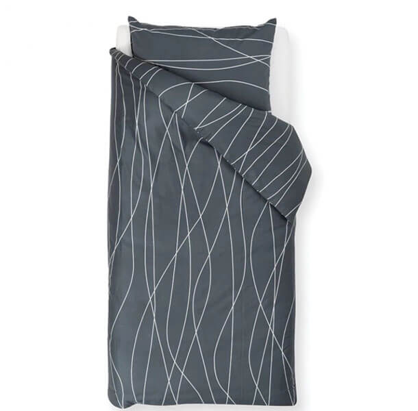 antracit posteljnina Odeja Anikka Val