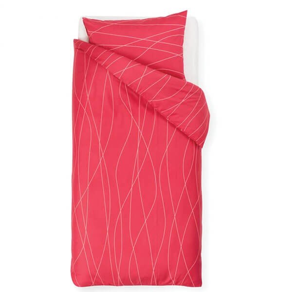 rdeča posteljnina Odeja Anikka Val