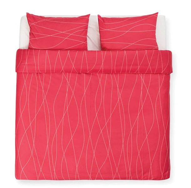 rdeča posteljnina Odeja Anikka Val