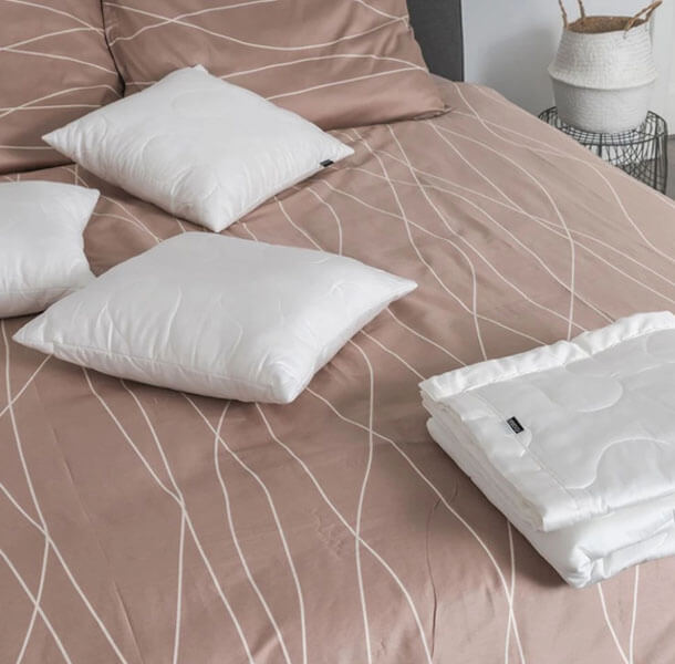 posteljnina Odeja Anikka Val svetlo rjava