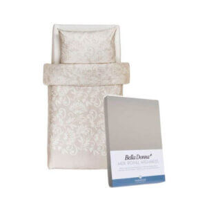 posteljnina floris bež rjuha bella donna