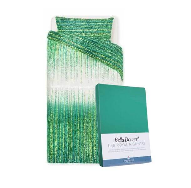 posteljnina vivia zelena rjuha bella donna enojna