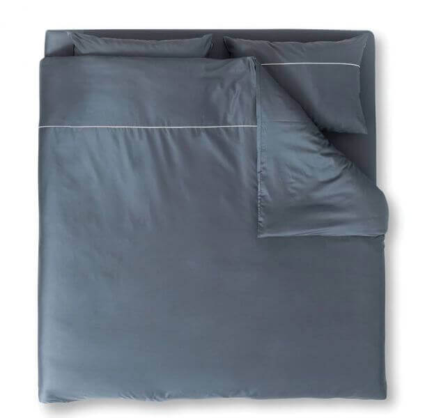 posteljnina antracit siva dvojna