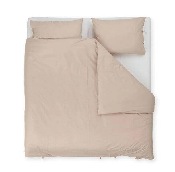 bombazna posteljnian organic tia rjava dvojna