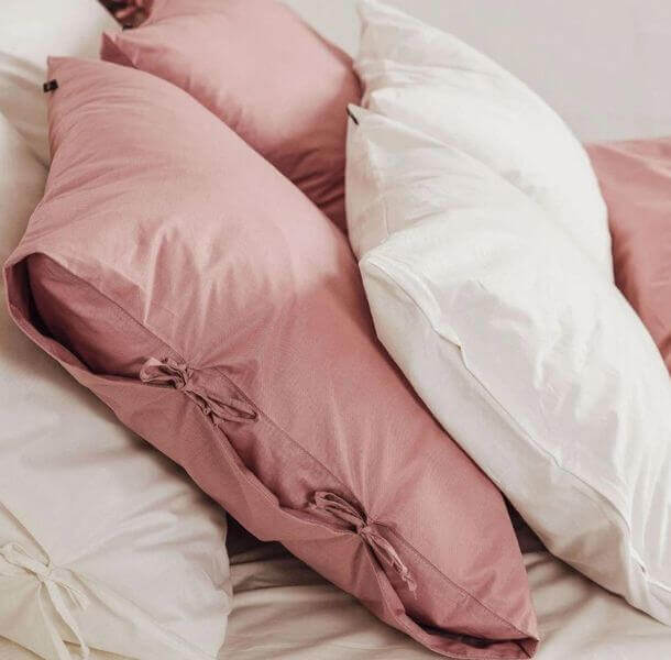 naravna bombazna posteljnina organic tia roza