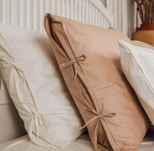 naravna posteljnina iz bombaza tia organic rjava