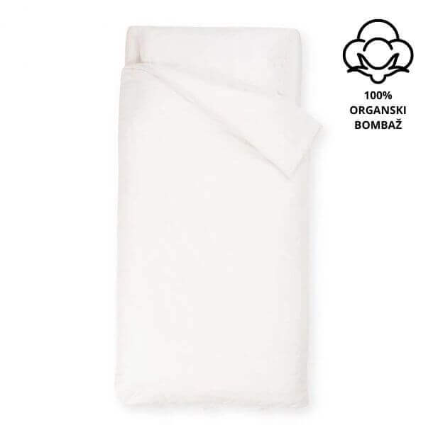 Bombažna posteljnina Organic Tia s trakci - krem (različne dimenzije)