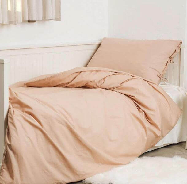 posteljnina iz bombaza rjava