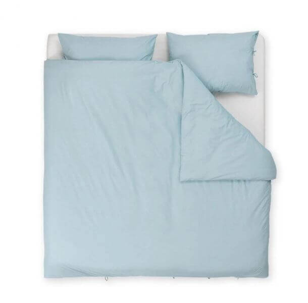 posteljnina organic tia modra dvojna