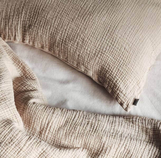 bombazna posteljnina muslin ooh noo rjava sahara