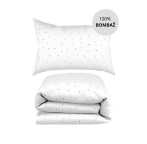 bombažna posteljnina črne pikice - ooh noo - maremico.si