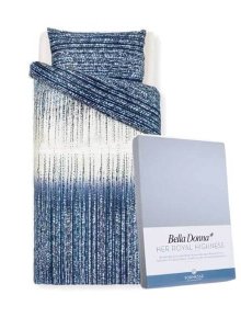 posteljnina vivia modra rjuha bella donna