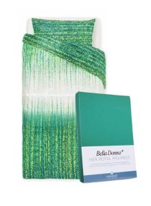 posteljnina vivia zelena rjuha bella donna enojna